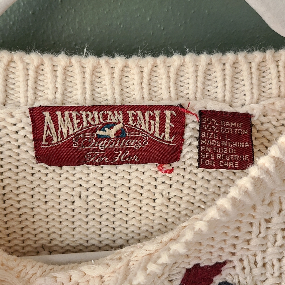 Vintage American Eagle Sweater, Size Large - Picture 3 of 4